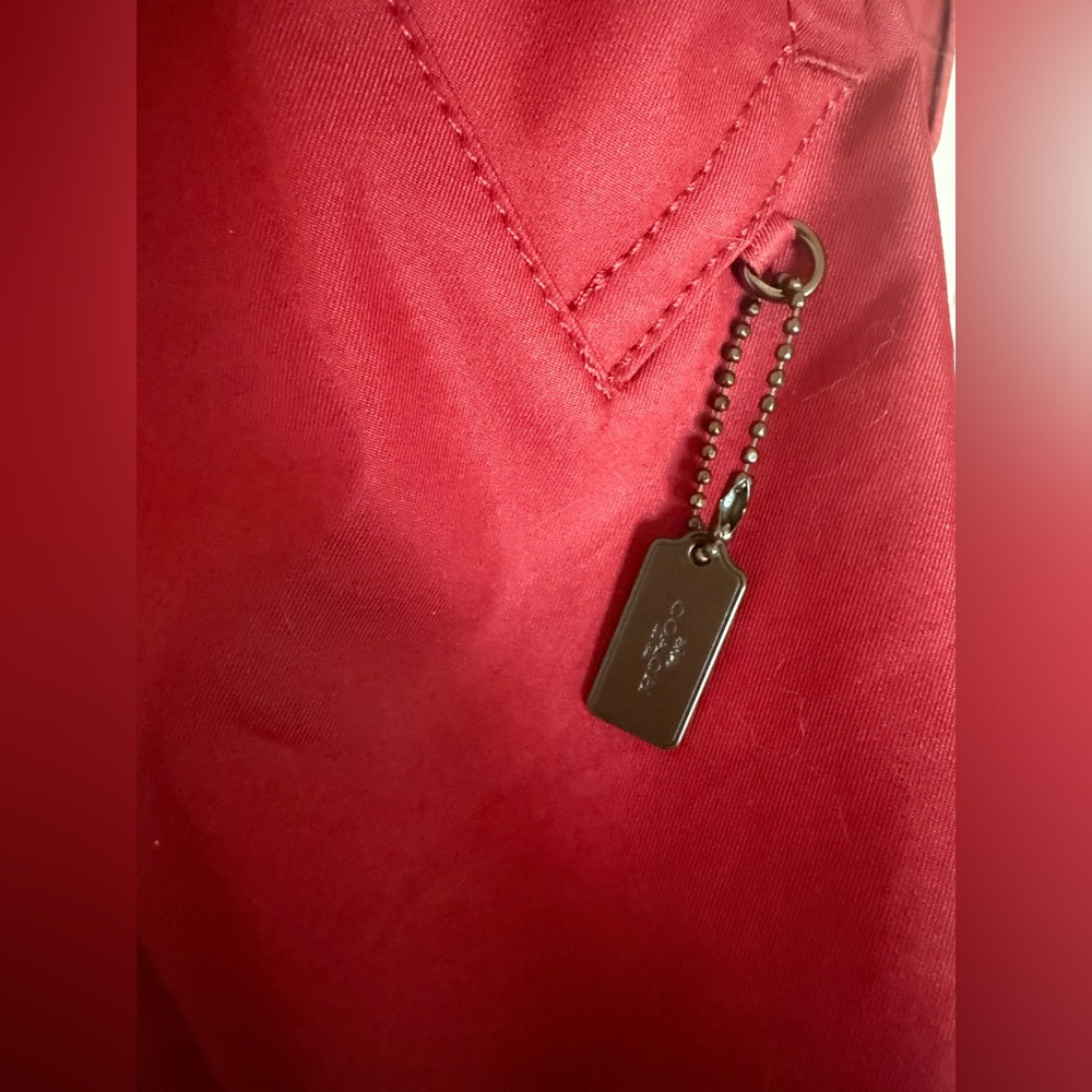 Coach Mint Condition Ruby Red Rain Coat - image 5